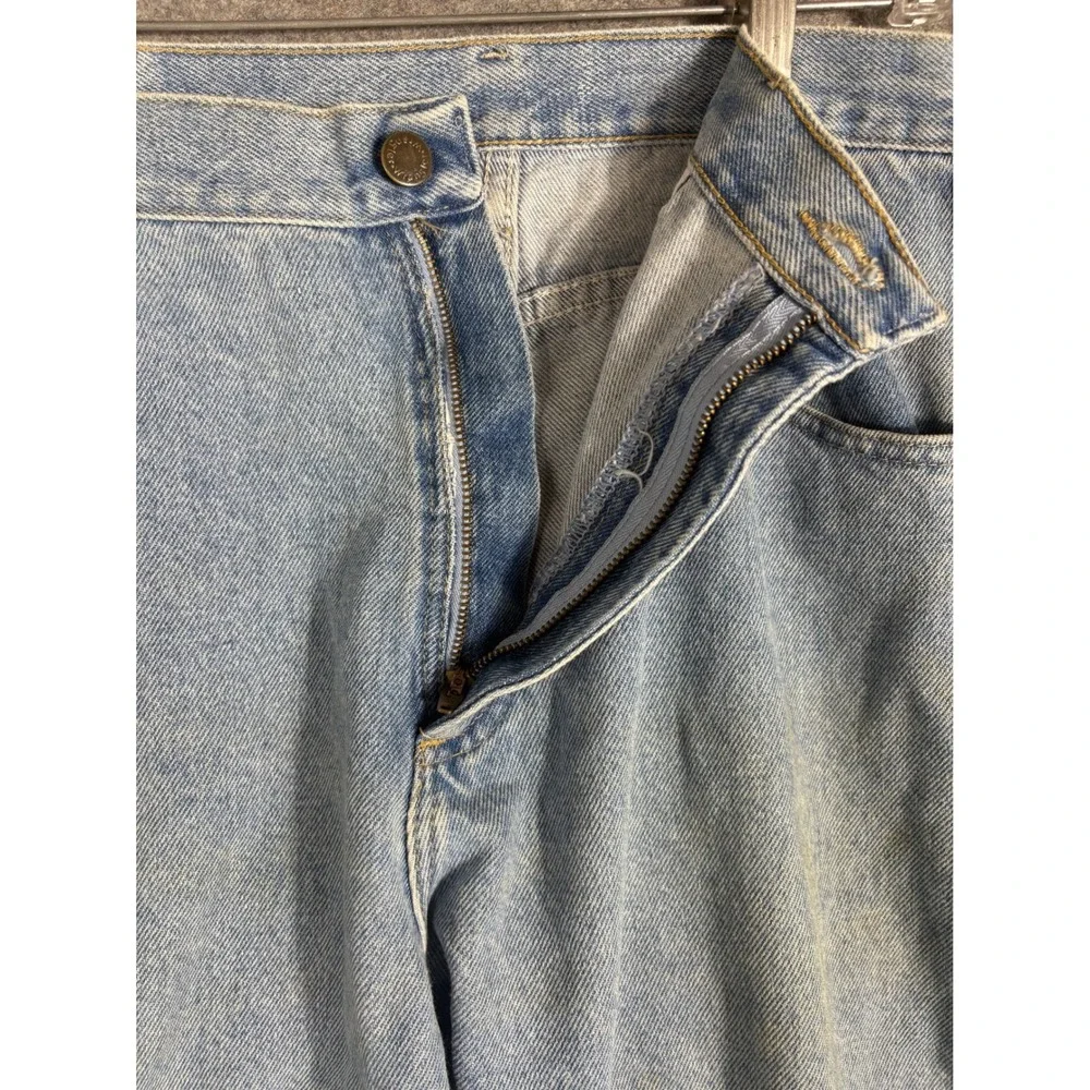Wrangler Mens Jeans 38x32 Light Wash Denim Relaxed Fit Classic Casual‎